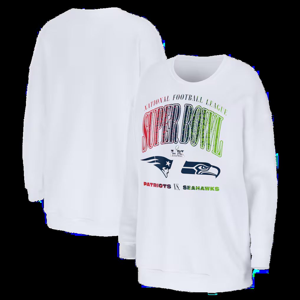 Men 2026 Nike NFL New England Patriots  long sleeved T-shirt white 01->->Sports Accessory